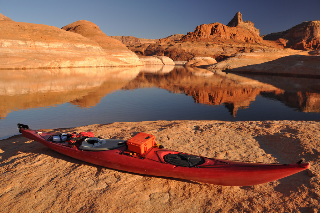 kayak on a lake